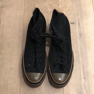 New suede Chuck Taylor Converse high-top shoes size 11.5